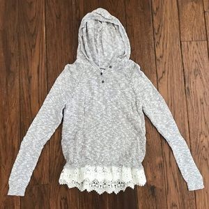 Grey Knit long sleeve pullover